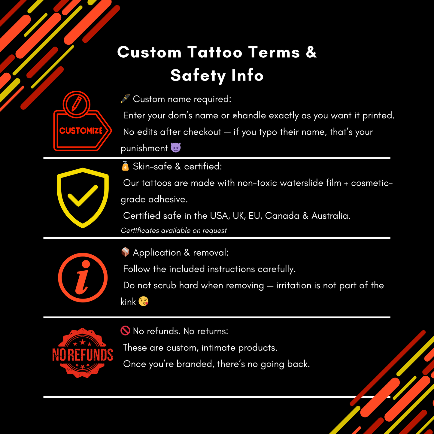MARKED SLAVE Marking Pack